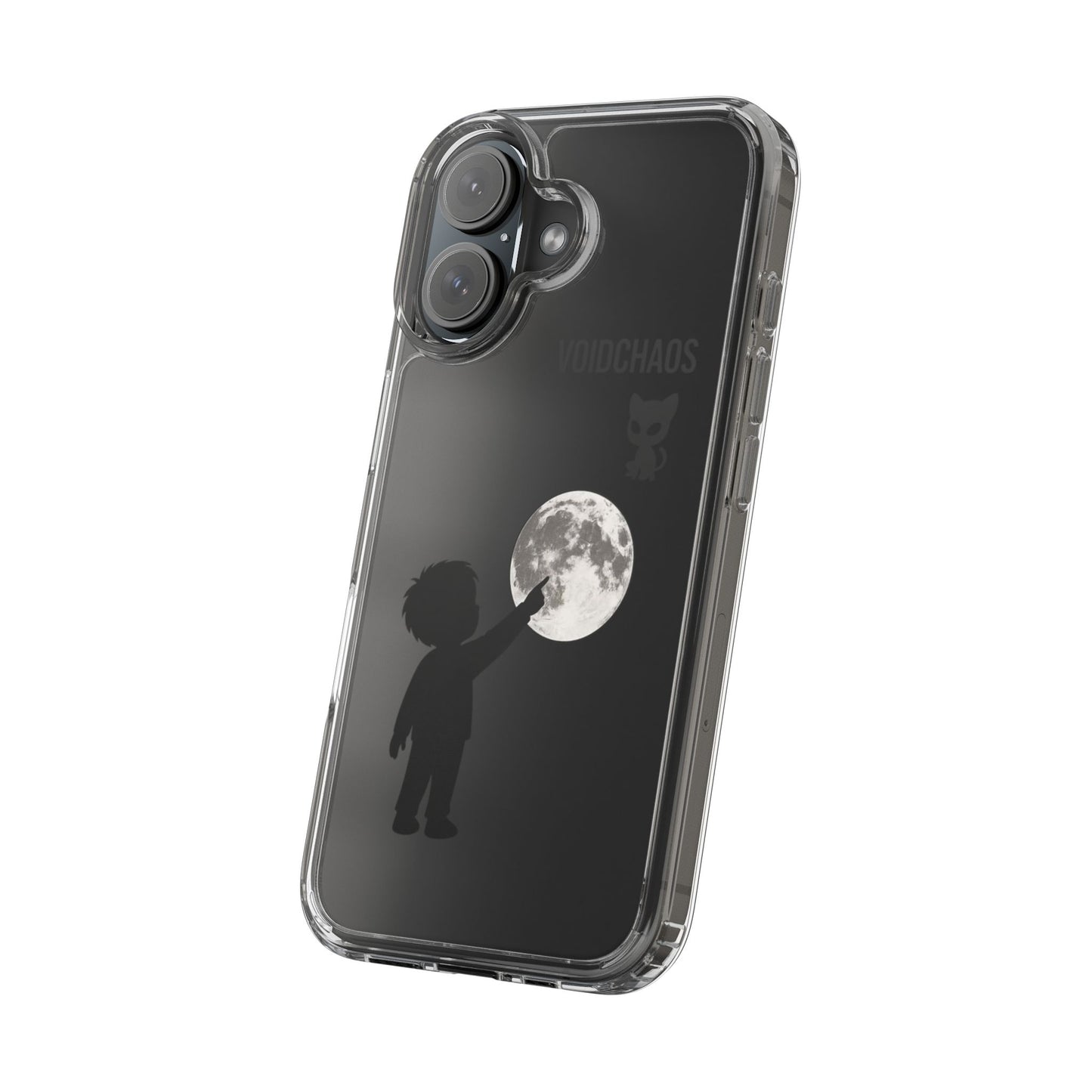 Moonlight Adventure Clear Phone Cases, Celestial Design for Kids, Adventure Gift, Unique Phone Accessories, Halloween, Birthday