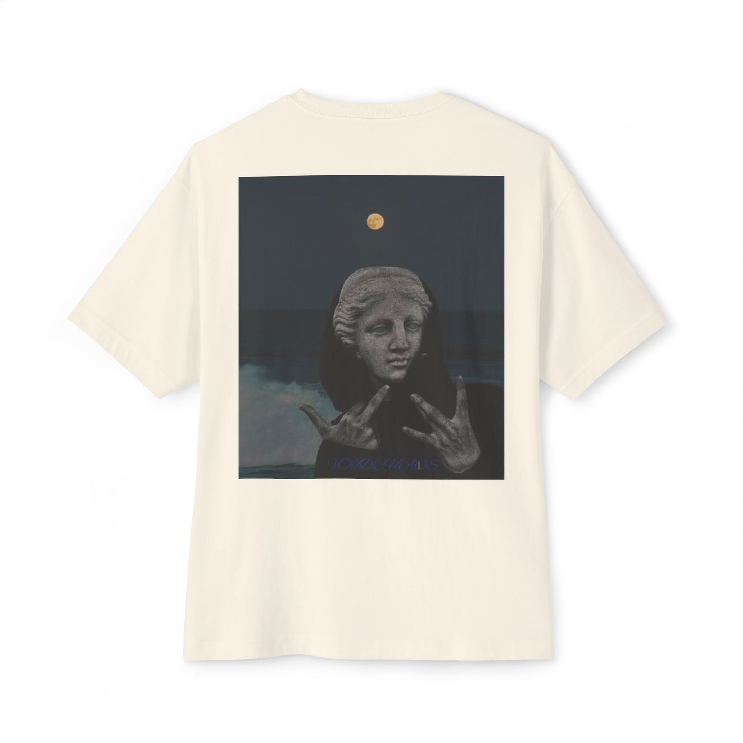 Unisex Oversized Boxy Tee with Artistic Design, Trendy Graphic Shirt, Casual Fashion Top, Gift for Art Lovers, Statement Tee