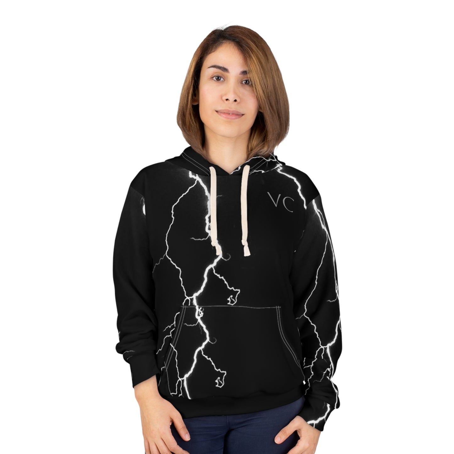 Lightning Bolt Unisex Pullover Hoodie, Cozy Sweatshirt, Unique Gift for Him/Her, Perfect for Fall/Winter, Ideal for Casual Wear