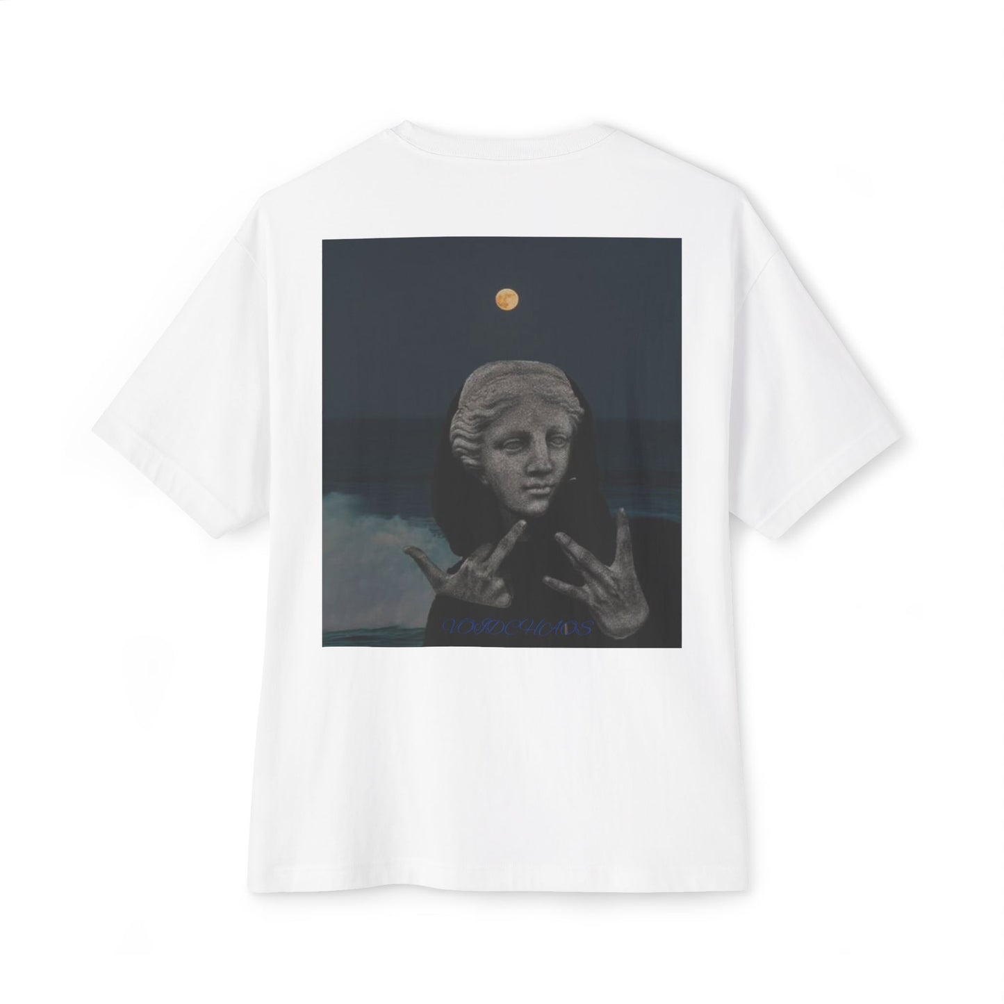 Unisex Oversized Boxy Tee with Artistic Design, Trendy Graphic Shirt, Casual Fashion Top, Gift for Art Lovers, Statement Tee