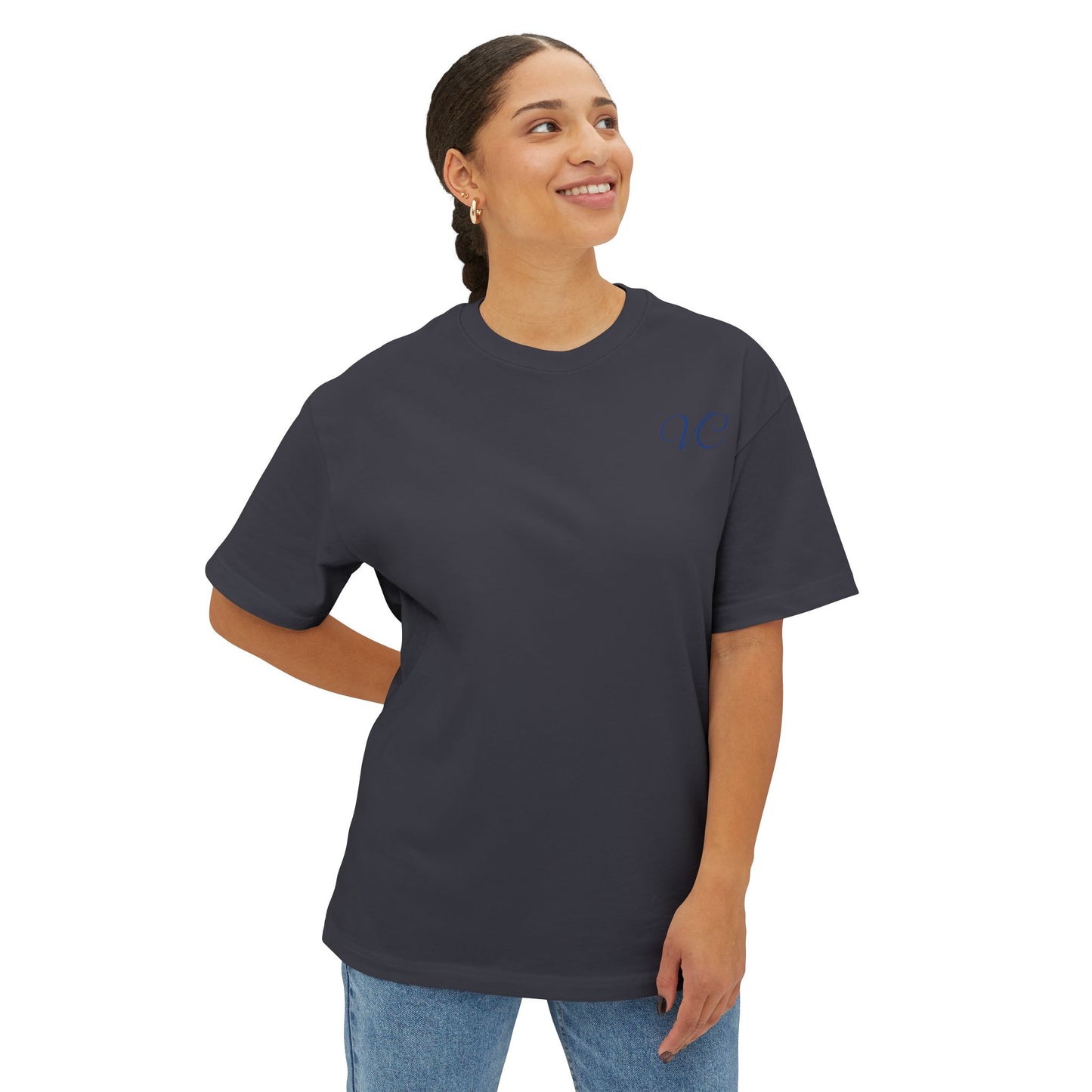 Unisex Oversized Boxy Tee with Artistic Design, Trendy Graphic Shirt, Casual Fashion Top, Gift for Art Lovers, Statement Tee