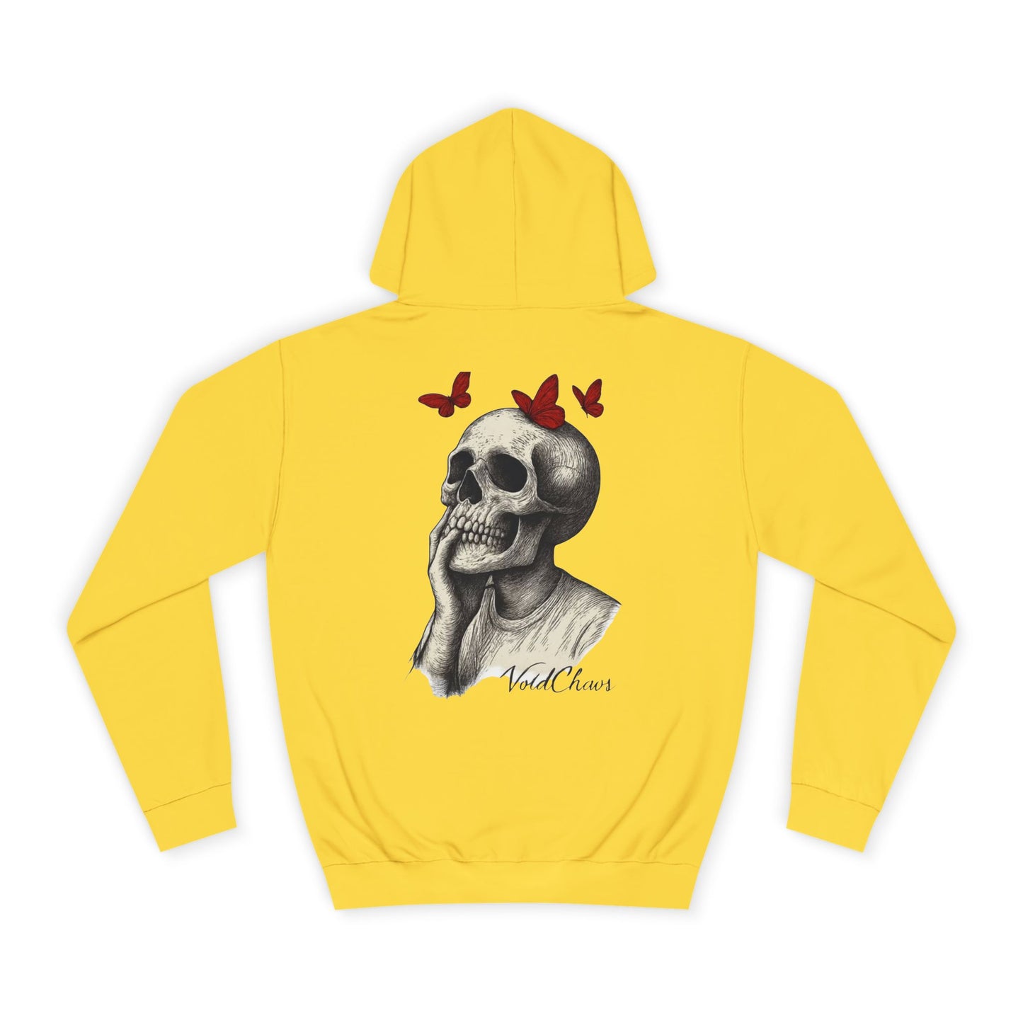 Fashionable Unisex College Hoodie with Skull and Butterfly Design, Cozy College Gear, Unique Graphic Apparel, Perfect for Casual Days, [...]