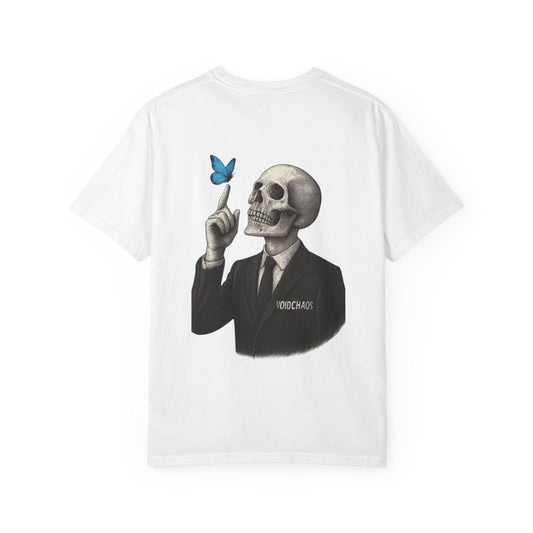 Cool Skull and Butterfly Unisex T-Shirt, Casual Wear.