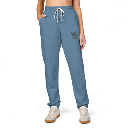 Unisex Garment-Dyed Fleece Sweatpants | Cozy Loungewear for Relaxation, Perfect for Home, Travel, & Gifts