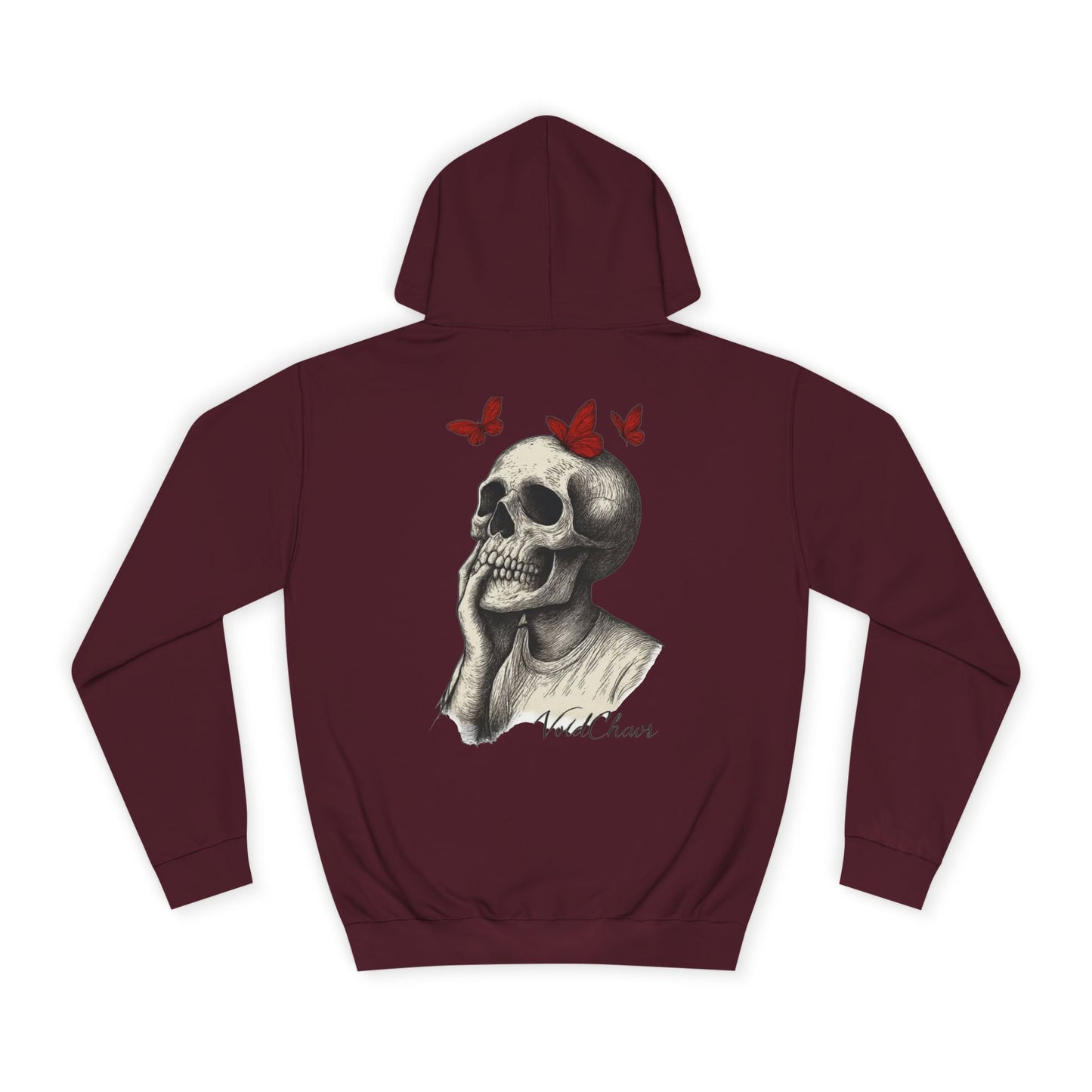 Fashionable Unisex College Hoodie with Skull and Butterfly Design, Cozy College Gear, Unique Graphic Apparel, Perfect for Casual Days, [...]