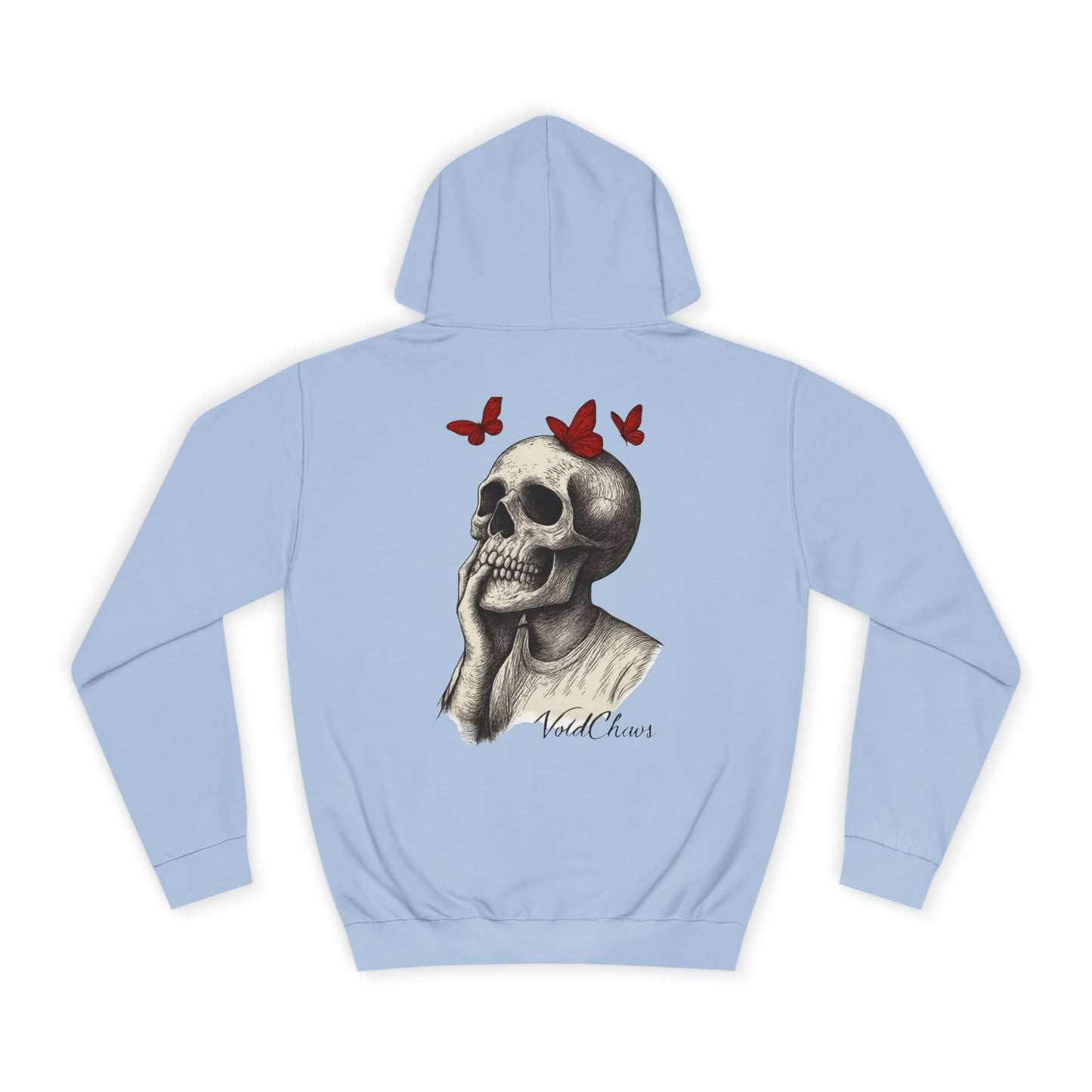 Fashionable Unisex College Hoodie with Skull and Butterfly Design, Cozy College Gear, Unique Graphic Apparel, Perfect for Casual Days, [...]