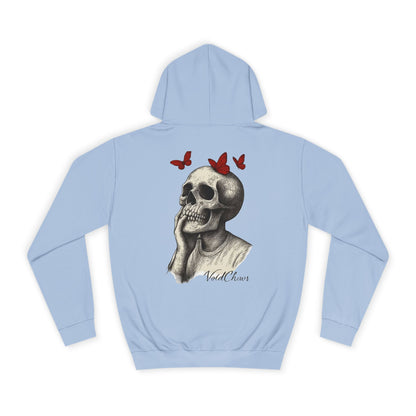 Fashionable Unisex College Hoodie with Skull and Butterfly Design, Cozy College Gear, Unique Graphic Apparel, Perfect for Casual Days, [...]