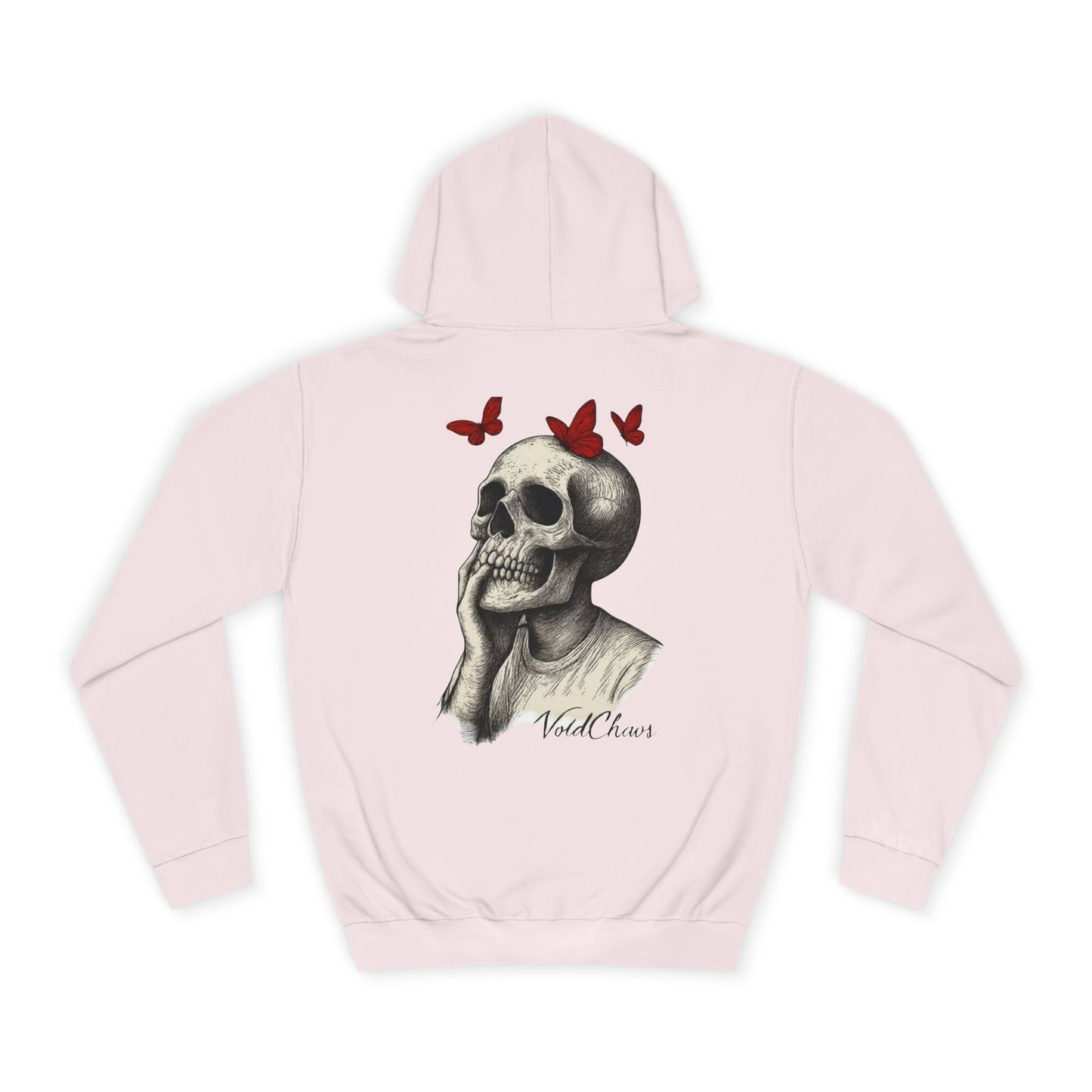 Fashionable Unisex College Hoodie with Skull and Butterfly Design, Cozy College Gear, Unique Graphic Apparel, Perfect for Casual Days, [...]