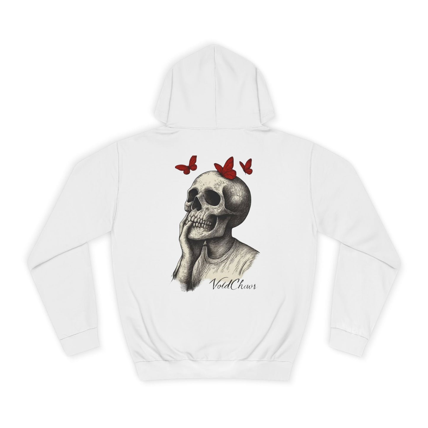 Fashionable Unisex College Hoodie with Skull and Butterfly Design, Cozy College Gear, Unique Graphic Apparel, Perfect for Casual Days, [...]