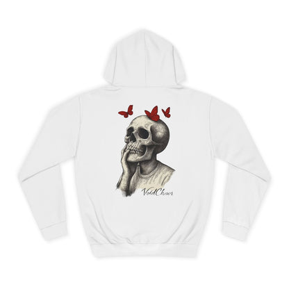 Fashionable Unisex College Hoodie with Skull and Butterfly Design, Cozy College Gear, Unique Graphic Apparel, Perfect for Casual Days, [...]