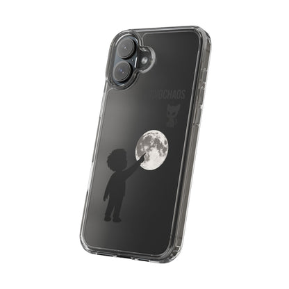 Moonlight Adventure Clear Phone Cases, Celestial Design for Kids, Adventure Gift, Unique Phone Accessories, Halloween, Birthday