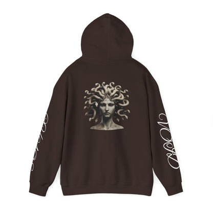Medusa-Inspired Unisex Hoodie, Trendy Sweatshirt, Graphic Pullover, Gift for Fashion Lovers, Casual Wear, Halloween Fashion, Unique Design