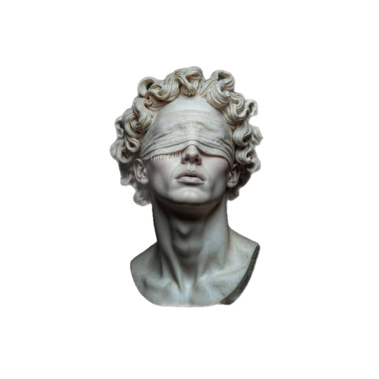 Artistic Die-Cut Stickers - Blindfolded Sculpture Design, Modern Decor, Gift for Art Lovers, Creative Expression, Aesthetic Stickers, [...]